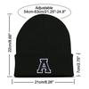 Unisex Letter A-Z Embroidery Beanie Hat for Men Women Winter Knit Caps Soft Ski Hat