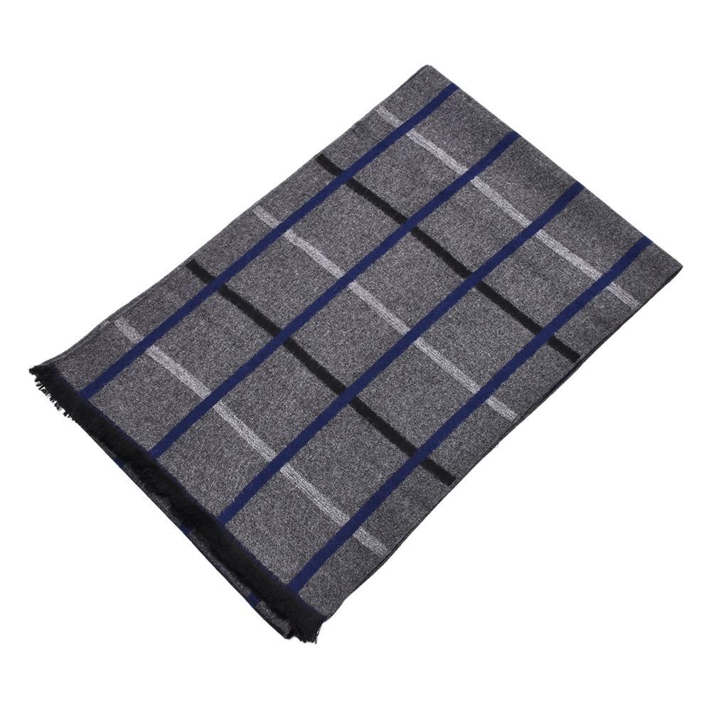 Fashion Men's Scarves Autumn And Winter Double Sided Plaid Thickened British Style Warm Long Neck Scarves 30x180cm
