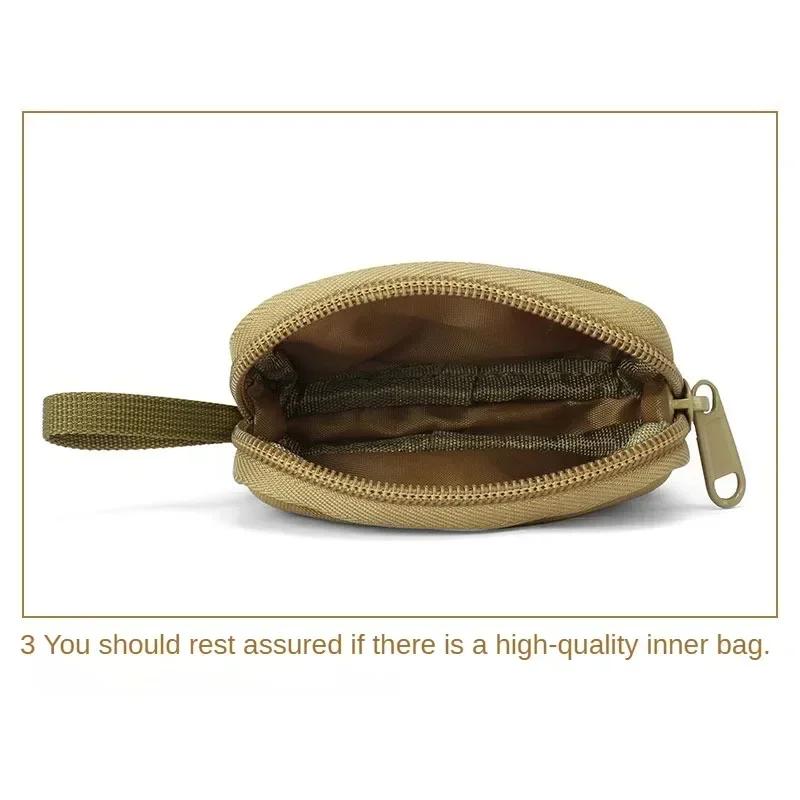 Portable Waterproof Edc Pouch Hunting Outdoor Waist Bag Nylon Tactical Mini Wallet Card Bag Small Pocket Key Pouch Money Bag