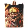 Japanese Anime Graphic Blankets N-Narutos Flannel Novelty Soft Throw Blankets for Home All Season