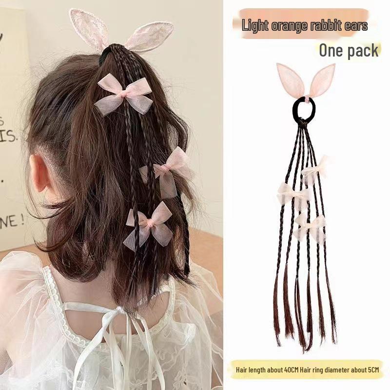Adorable Butterfly Hair Accessories Set for Girls - Includes Braided Twists, Rubber Bands, and Bow Headbands