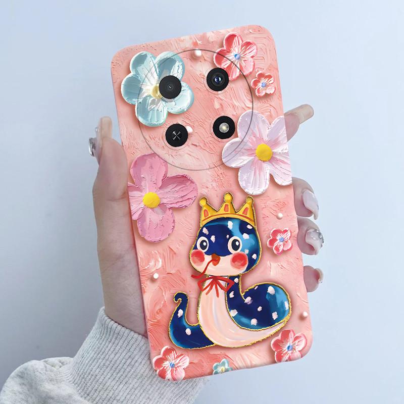 For Huawei Nova 12i Case Flower Girl Design Soft Silicone Phone Case for Huawei Nova12i 12 i 4G CTR-L81 L91 Nova 13i Cover Capa