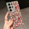 Samsung A07 Xiaomi Redmi 13C 14C for iPhone 17 Pro Max Infinix Realme Phone Cases Soft Brown Leather Pattern TPU Case NY59 Santa Claus Happy New Year