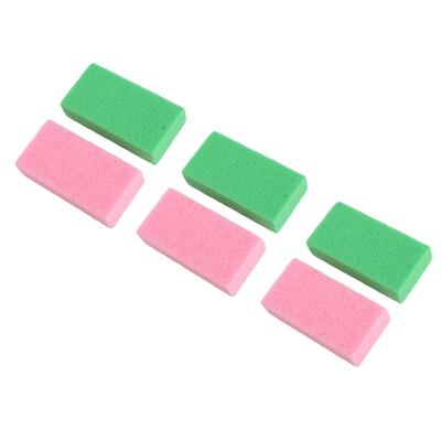 6pcs Pumice Stone Removing Hard Skin Callus PU Foam Exfoliation Pedicure Scrubber Pumice Stone Pink Green