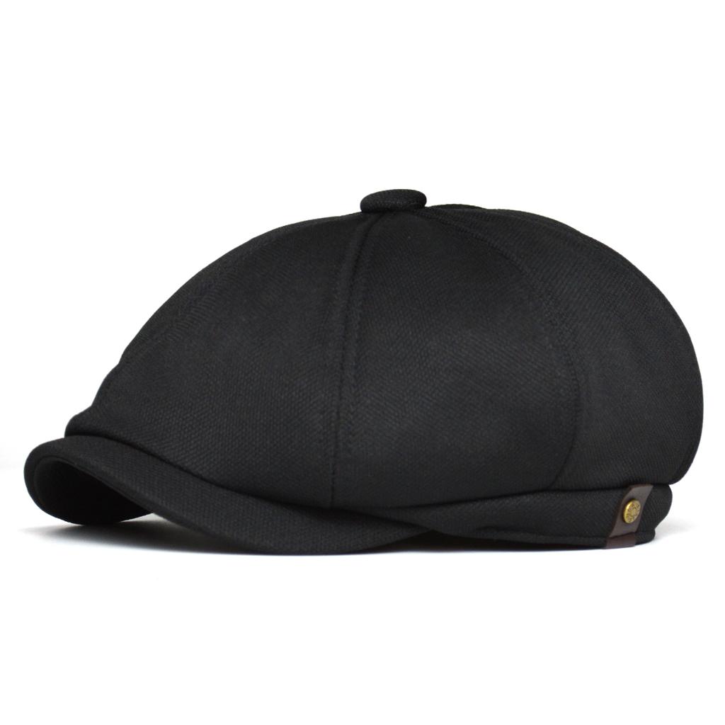 Spring Summer Casual Newsboy Caps Breathable Outdoor Retro Beret Hats Octagonal Hat Fashion Solid Flat Caps