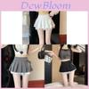 Classic Pleated Mini Skirt With Lace Paneling For Spring Summer Fashion