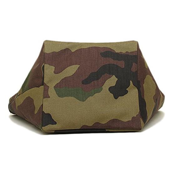 Herve Chapelier 725W Tote Size Brown Bag, 49/69, Women's, Camouflage, [Used]