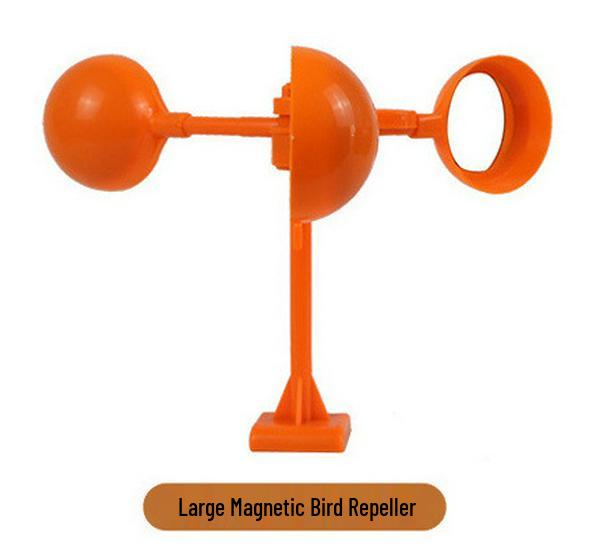 Solar-Powered Bird Repellent: Reflective Pinwheel with Smart Voice and Anti-Bird Spikes for Outdoor Use