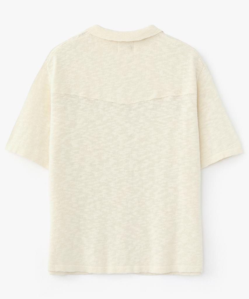 COFWI Shade Knit Trucker Jacket Ivory