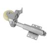 Roată de poartă din nailon de 3 inchi, roată pivotantă cu arc, cu frână, capacitate de încărcare de 110 lb