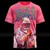 Heavy Metal Rock Band Death 3D gedrucktes T-Shirt Herren und Damen Mode Straße Amerikanischer Retro Hip-Hop Kurzarm Top