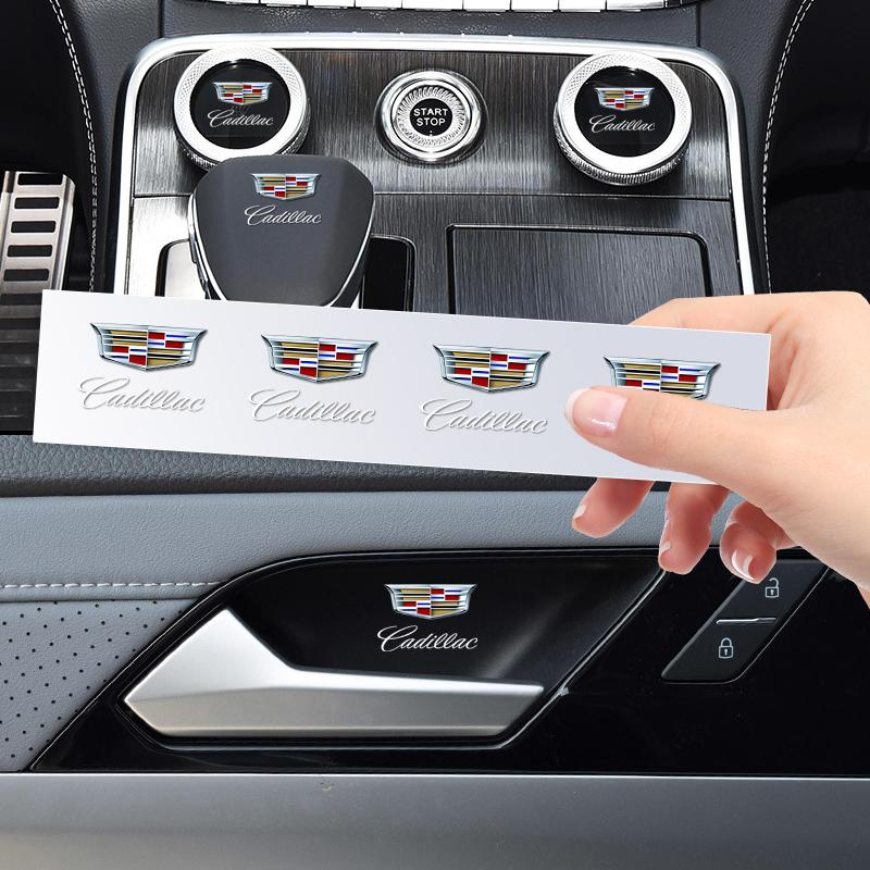 Cubkdv1 1/2/5/10Pcs Car Door Handle Badge Protector Decal Wiper Sticker For Cadillac Escalade CTS ATS SRX STS XT5 XT4 XT6 XTS CT4