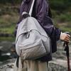 Harajufeng Student Backpack Simple And Lightweight Medium Backpack Lightweight Waterproof Travel Solid Color Commuter Bag