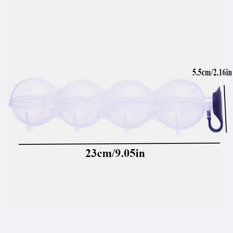 Four Hole Ice Hockey Silicone Mold Spherical Ice Grid Tool Ice Maker Ice Hockey Ball Whiskey Vodka Circular Ice Box Ice Hockey