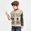 DuoDuoJia Boys' Icelandic Jacquard Knit Vest