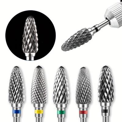 Wolframkarbid-Nagelbohrer, elektrische Maniküre-Bohrer, Zubehör, Fräser für Nagelgel-Nagellackentferner, Nagelwerkzeugfeilen