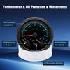 ZMFJH 3000~8000RPM 85MM Tachometer+Oil Pressure+Water Temp Gauge with Sensor 7 Color Light MultiMeter 0~10Bar for Car Boat 9-32V