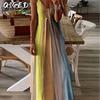 Fashion Summer Spring Sleeveless V-Neck Casual Dresses
