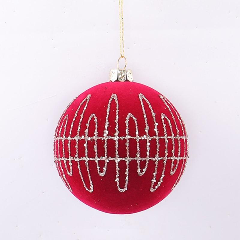 Holiday Display Baubles, 16 Count, 7.5 Cm Textured Tree Set with Light-Catching Finish for Window, Shelf, and Party Use
