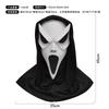 New Horror Head Mask with Bloody Dagger Scary Ghost Face Hood Masquerade Cosplay Prank Props Halloween Party Supplies