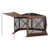 Pop up Gazebo Screen Tent, 3.6 x 3.6 m Large 6-Sided Camping Canopy Tent with Removable Top & Carry Bag, Quick-Set & Bite-Proof, Screen House Sun