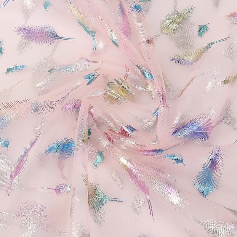 100x150cm Fancy Feather Butterfly Gauze Wedding Dress Shampooy Skirt Gauze Stage Costume Fabric Background Decorative Foil Gauze