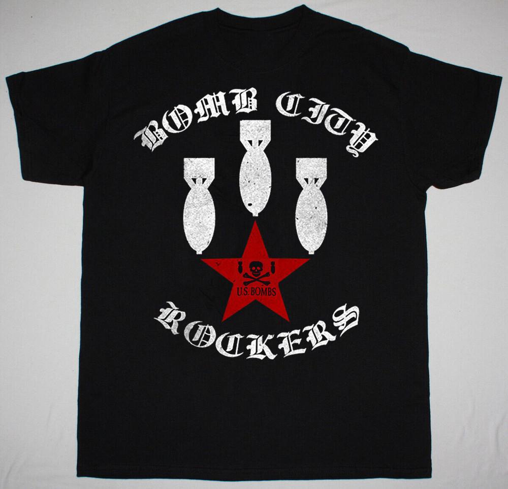 US Bombs Band Bomb City Short Sleeve Gift For Fan Black All Size Shirt OM297 Unisex T-Shirt S