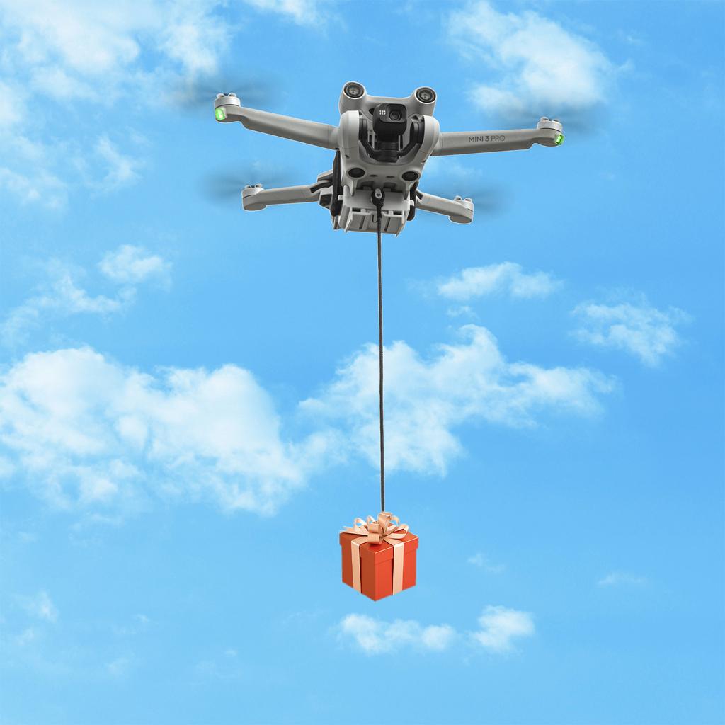 Air-Dropping Device Mount Air Drop System for Mini 3/Mini 3 Pro Drone Tool Payload Delivery Device Transport Release
