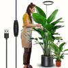 Xiaomi 165cm Height Adjustable LED Ring Grow Lights Indoor Plants Full Spectrum Large Plant Light for Indoor Plants USB Growing Lamp