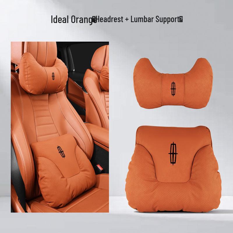 Lincoln Nautilus Headrest & Lumbar Support Cushion Set: 26 Models - Neck & Waist Protection
