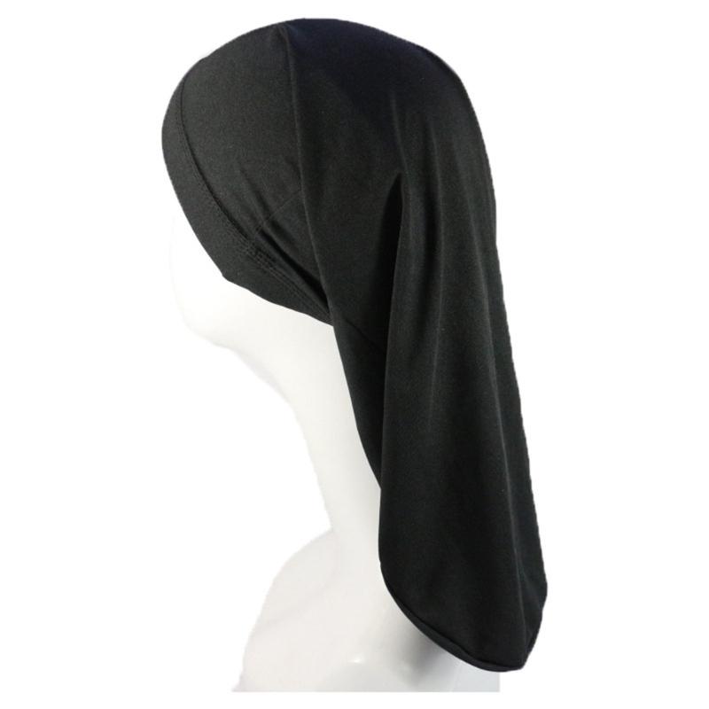Long Tail Hair Wrap Caps for Men Soft Polyester Head Wrap Quick Drying Towel Turban Hat for Dreadlocks Various Hairstyles