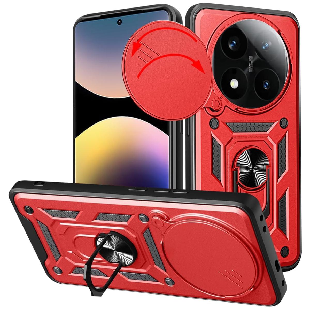 

Военный бронированный чехол для Xiaomi Redmi Note 14 Pro 5G 14 Pro+ Plus крышка с кольцом-подставкой держателем Coque Fundas Redmi Note 14 Pro 5G