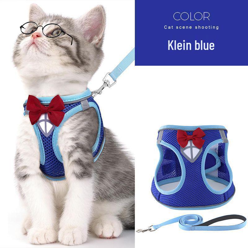 

Reflective Breathable Kitten Vest Harness and Leash Set XS - Chest 26-32cm