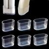 4Pcs Clear Silicone Oval Chair Leg Covers - Furnitures Feets Protectors, Oval Chair Leg Caps