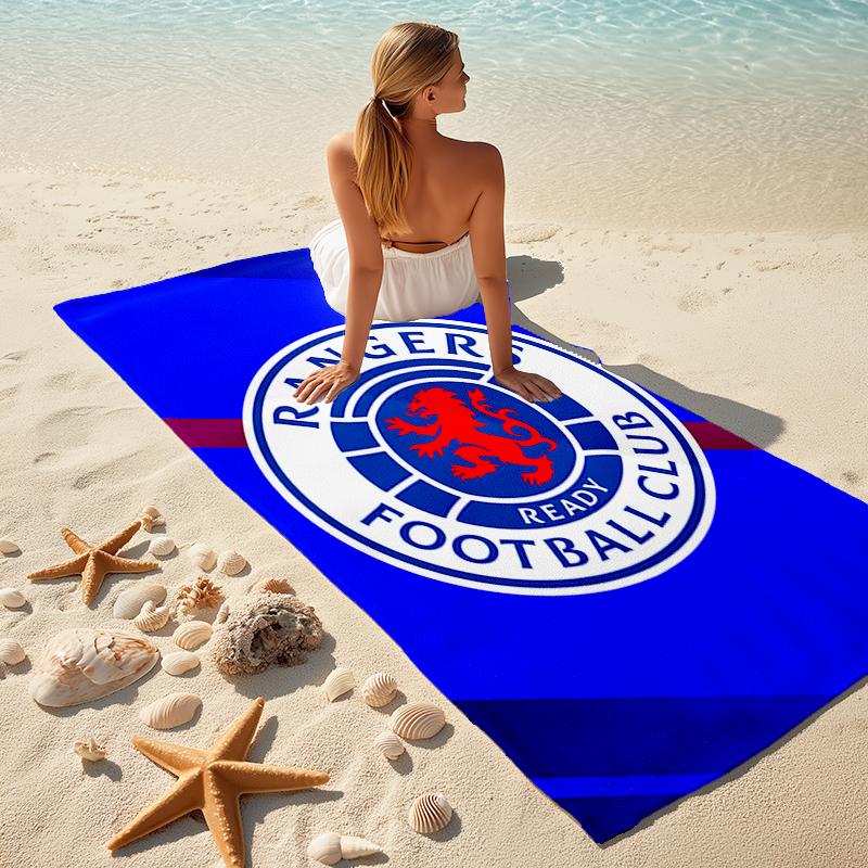 1pc Glasgow Rangers Beach Towel, Comfortable and Thick, and Swimming/Bath/Picnic/Camping Towel, Suitable for Seaside Beaches