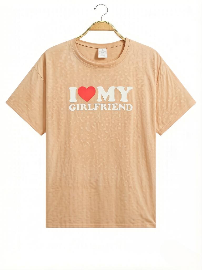 2026this Unisexs Comfort Itemtthe Shirt Usesi Love My Girlfriendpattern Printingunisexs Summer Clothingunisexs Clothing