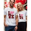 1PCS Spring Summer Valentine's Day Couple Top Sleeve