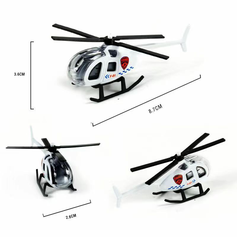 Alloy Plane Model Military Ornament, Metal Toy Boy Toy Simulation Helicopter Fighter