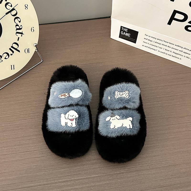 Fashion one-word drag for women outside 2025 autumn new high-end sense small fragrance and hair height indoor thick-bottomed cotton mop