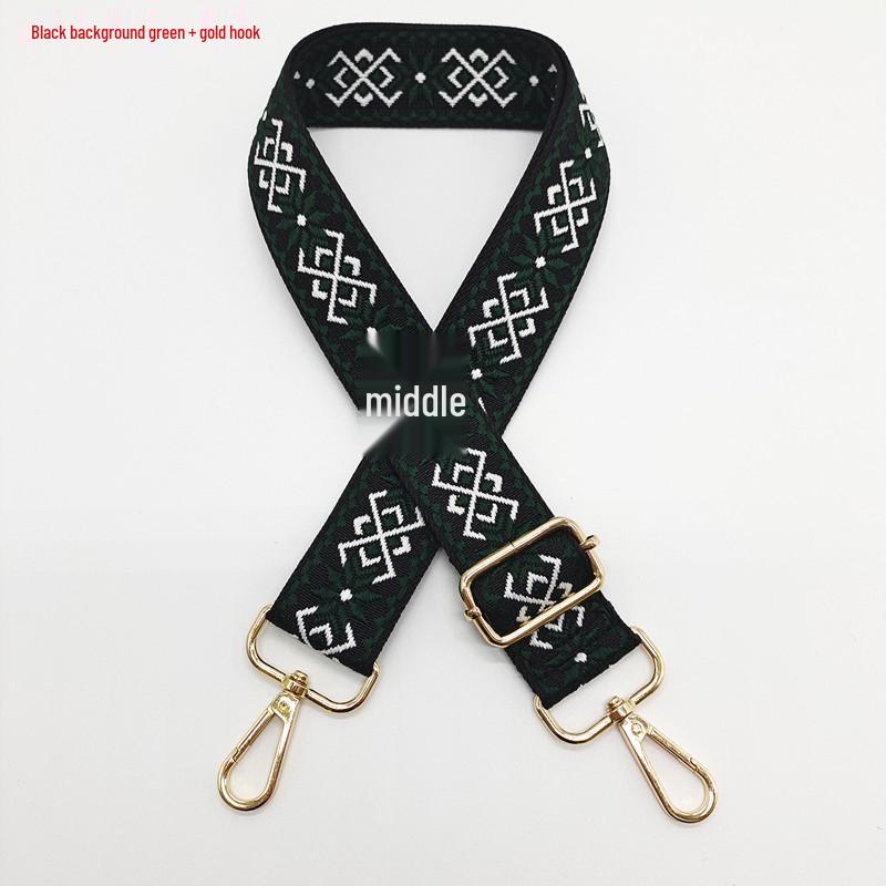 3.8cm Wide Diamond Jacquard Crossbody Strap for Bags and Backpacks.
