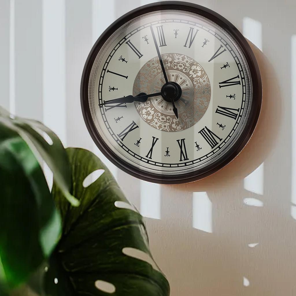 Quartz Clock Insert Arabic Roman Numeral Display Plastic Metal