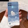 Casing For Realme C21Y C25Y C21 Case Aesthetic Fashion Cute Cat Transparent Silicone Soft TPU Back Cover RMX3261 RMX3265 RMX3201