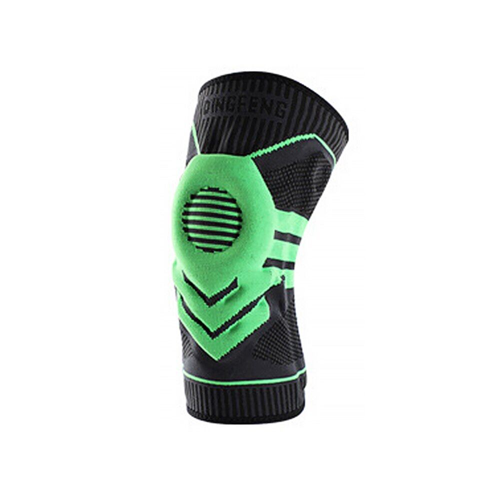 

OLIKEI Силиконовые спортивные наколенники, компрессионные наколенники для предотвращения столкновений, пружинная поддержка наколенника для фитнеса, баскетбола, волейбола, езды на велосипеде S зелёный