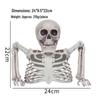 Decorazione scheletro da giardino per Halloween: Decorazione realistica a mezzo busto di teschio per esposizione da giardino a tema horror
