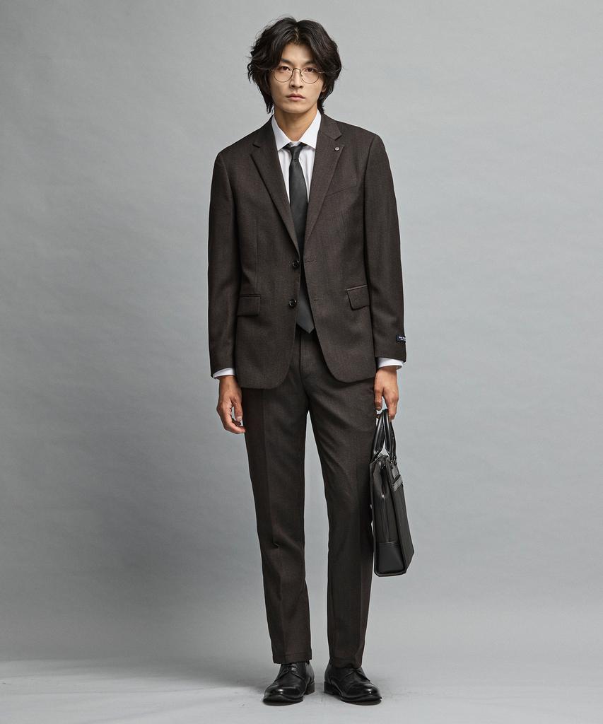 STCO Extra Fine Wool 40 Suit Jacket_Two-Tone Brown (Classic Fit)_Ssjwd64Csh