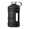 Schwarzer Outdoor-Sport-Fitnessbecher Tragbar Große Kapazität Wasserbecher 2,2L Überdimensionierte Plastik-Wasserflasche