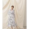 Jill by Jill Stuart Flower Print Satin Ruffle Dress