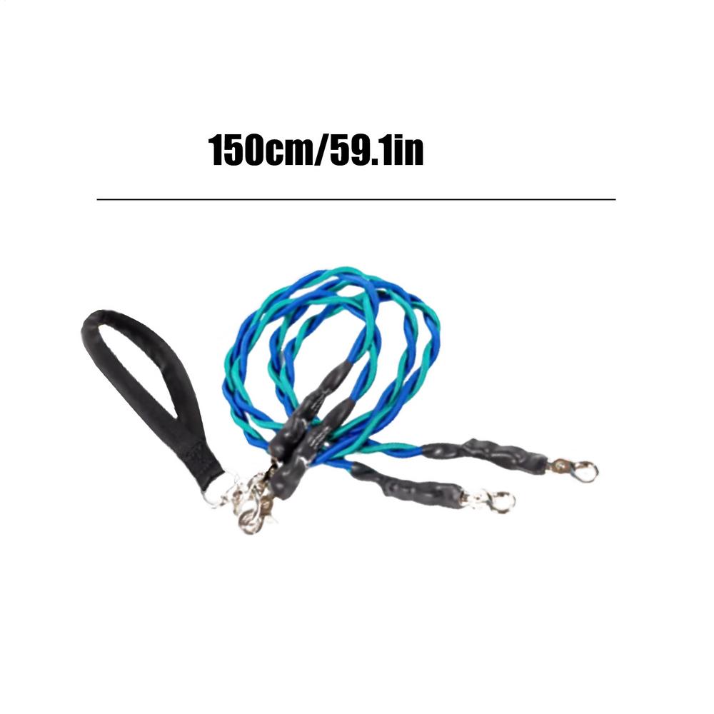 Double Dog Rope Padded Handle Heavy Duty Cable Walking Double Cable For Two Puppy For Small Medium Large Breed Puppy Walking