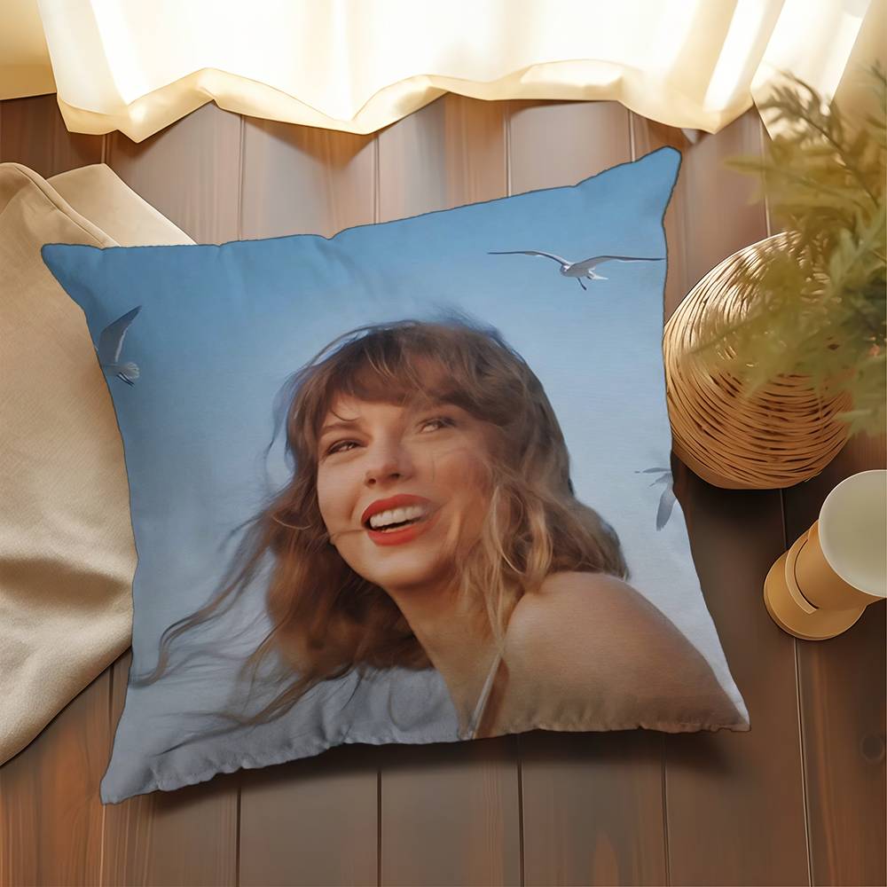 T-Taylors Swifts Personalized Picture Text Home Decorative Pillows Household Gifts 45X45Cm
