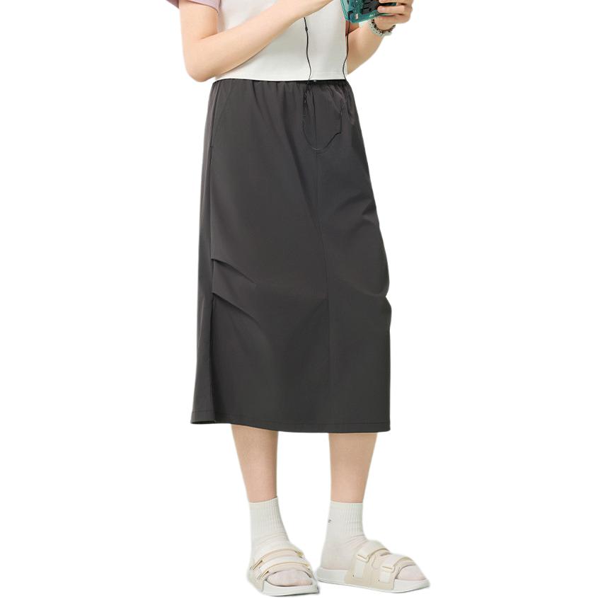 New Balance Casual Long Skirt Women's Dark Gray NWF25192-DKG